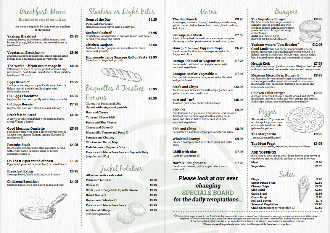 Yaxham Waters Cafe & Bistro in Norfolk